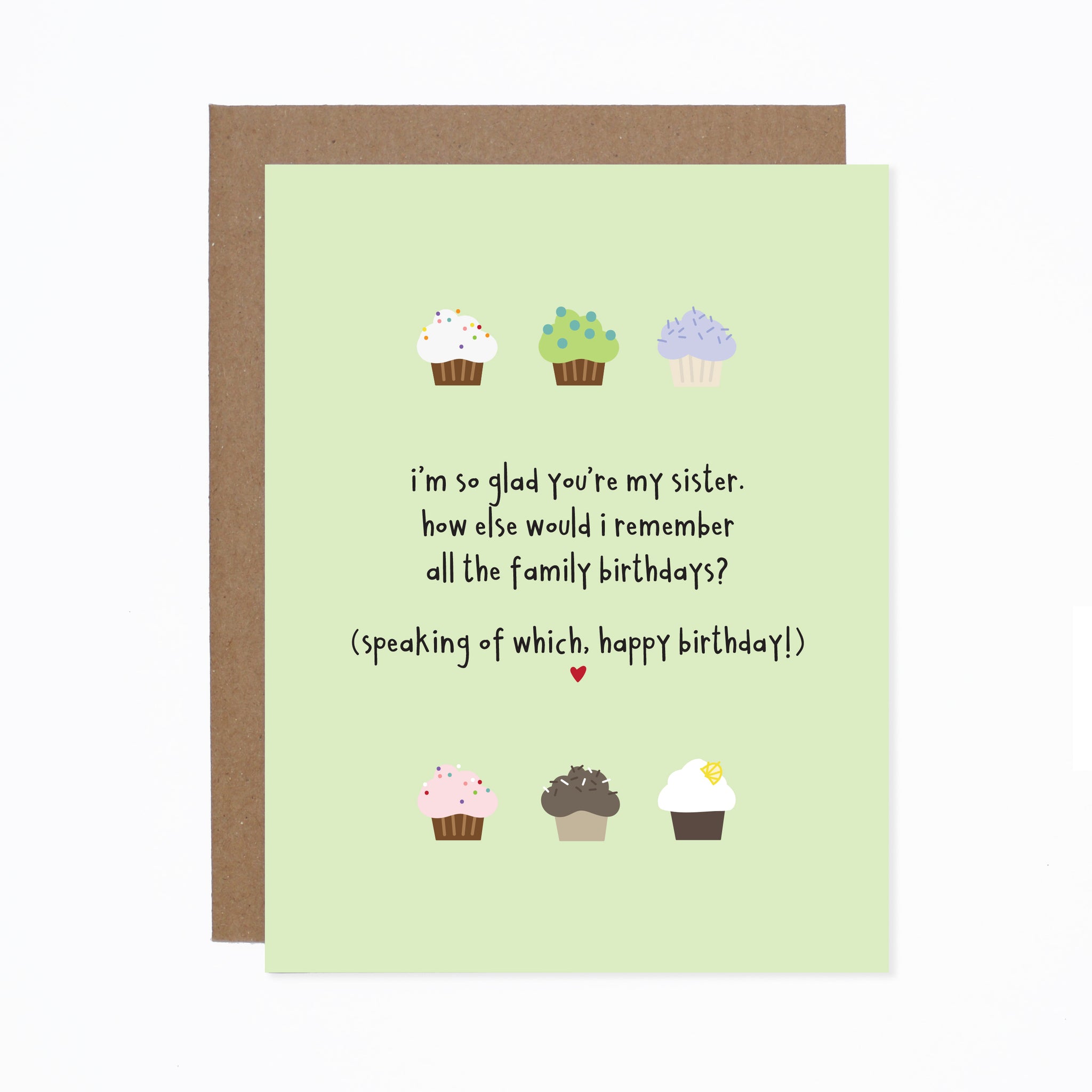 WS Sister Birthday card (bundle of 6)