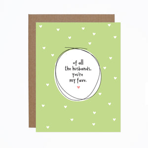 WS Favourite Husband card (bundle of 6)