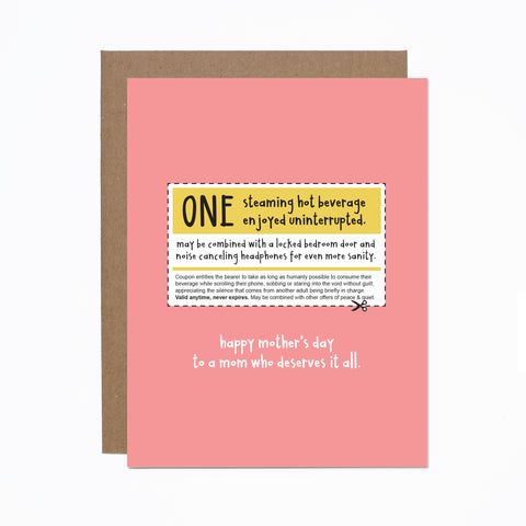 Mother's Day (coupon) card