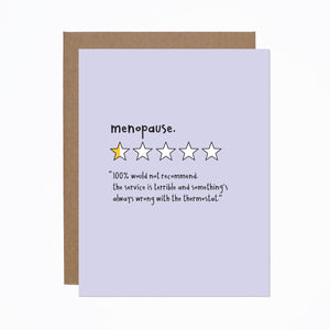 Menopause Review card