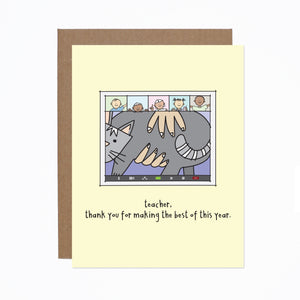 Teacher Thank You (zoom class) card