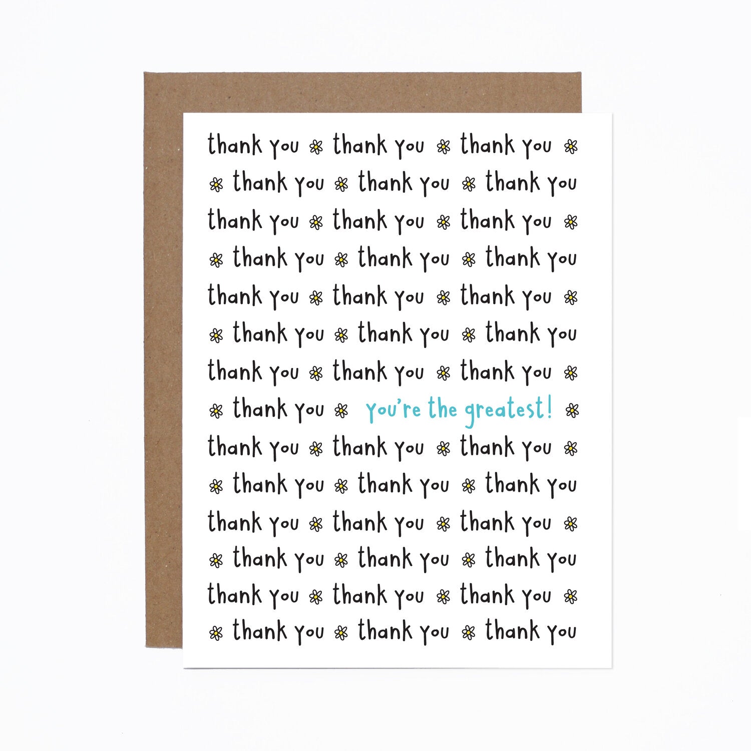 Thank You You're The Greatest card