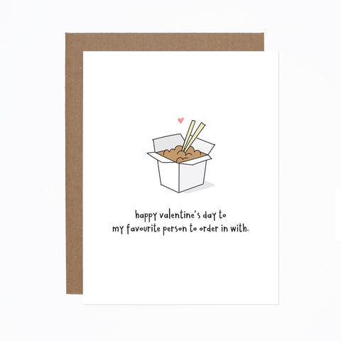 WS My Favourite Person to Order In With card (bundle of 6)