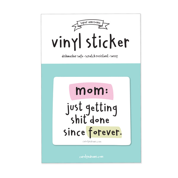 WS Mom Vinyl Sticker
