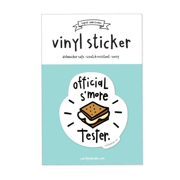 S'more Tester Vinyl Sticker