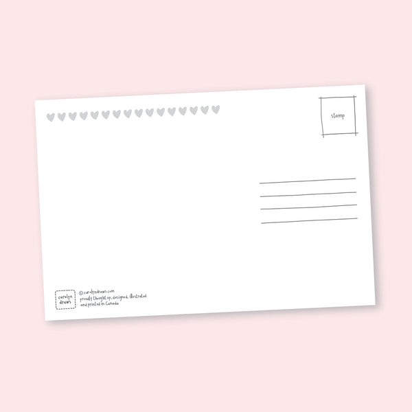 VALENTINES DAY Set of 5 Sending Love Social Distancing Postcards